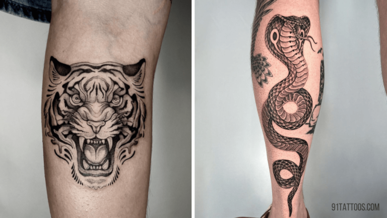 70 Best Calf Tattoo Designs With Meaning January 2025