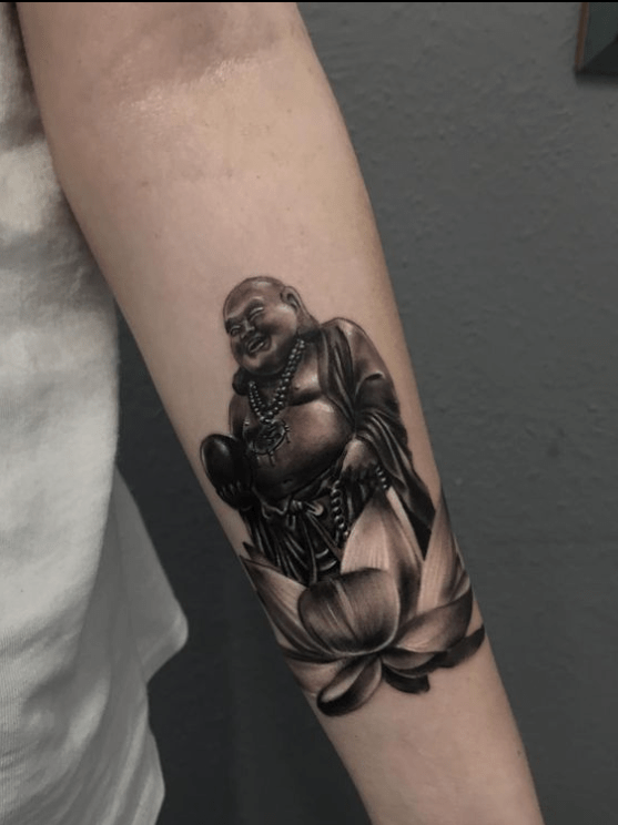 Happy Buddha Tattoo, Wish this is what I would have got ugh | Buddha tattoo,  Belly tattoos, Buddha tattoos