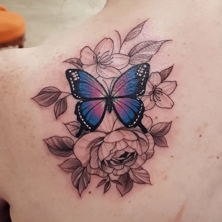 Best 21 Blue Butterfly Tattoo Ideas For Women 91tattoos 6168