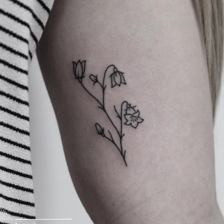 Best Bluebell Flower Tattoo For Women - January 2023