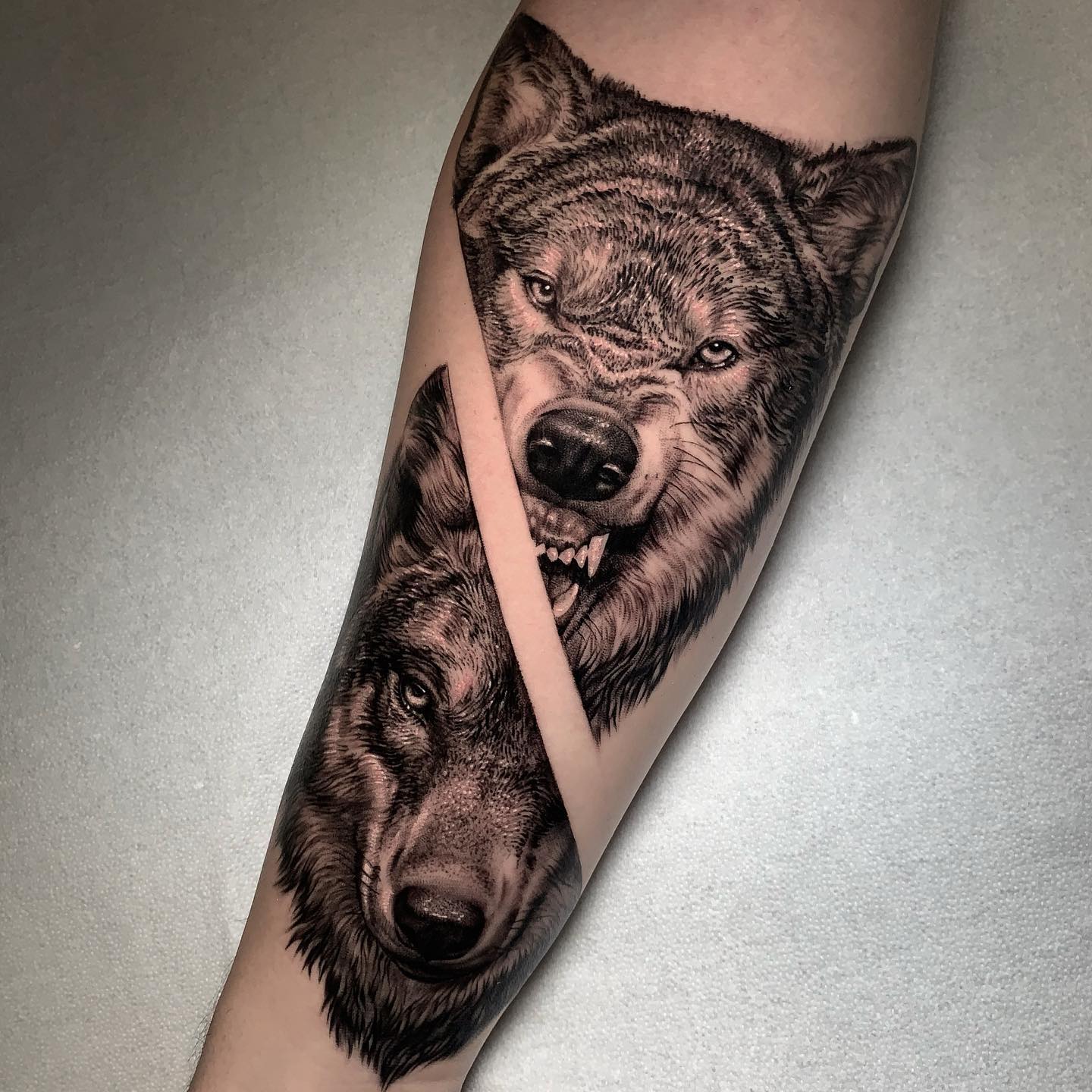 70 Best Wolf Forearm Tattoo Design November 2023