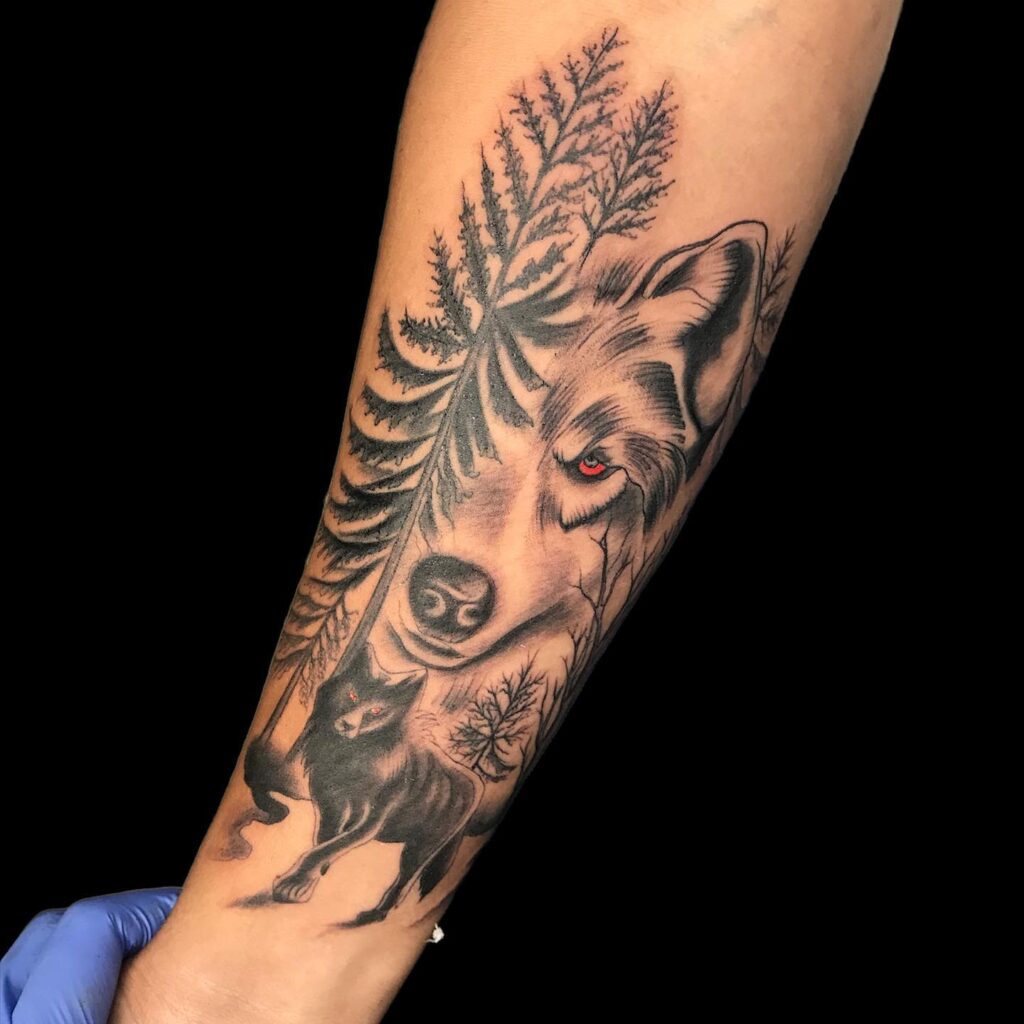 40 Wolf Forearm Tattoo Designs For Men - Masculine Ink Ideas