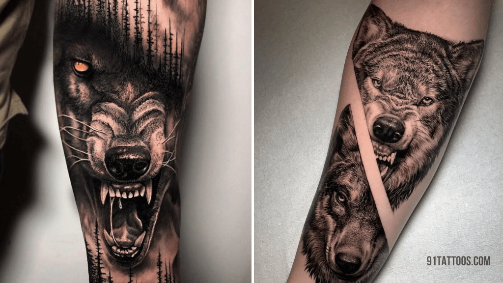 50+ Best Wolf Forearm Tattoo Design Collections - September 2023