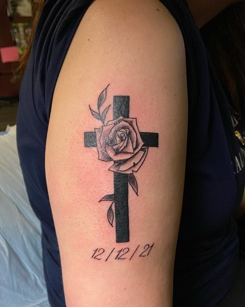Discover more than 56 cross with flowers tattoo meaning latest   incdgdbentre