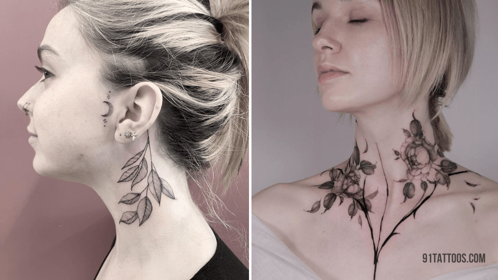 30+ Classy Neck Tattoos for Women with Meaning - September 2023