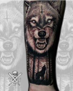 70+ Best Wolf Forearm Tattoo Design - July 2024