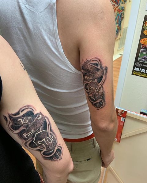 BD  digital health on Twitter Tattoo went well the guy wanted to tidy  up and fill some gaps on the back today ready for Rocky statue and steps  next session Still