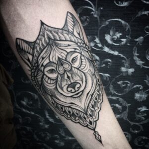 70+ Best Wolf Forearm Tattoo Design - December 2024