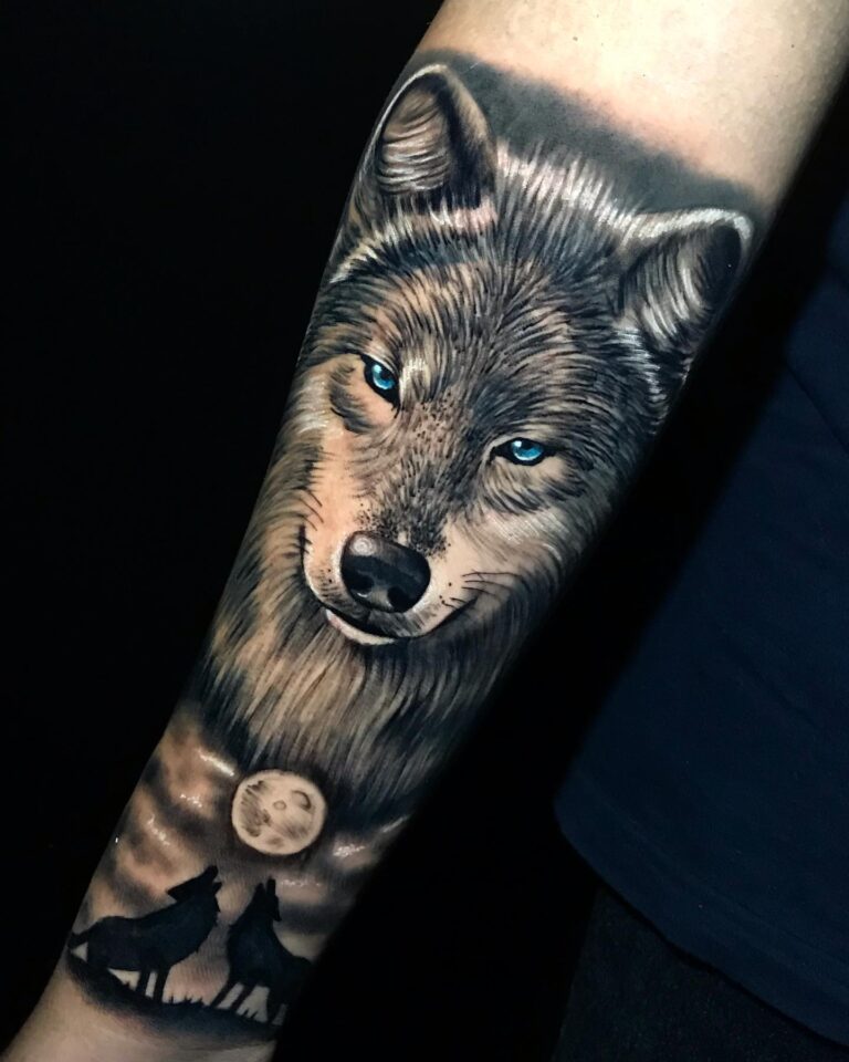 70+ Best Wolf Forearm Tattoo Design - July 2024