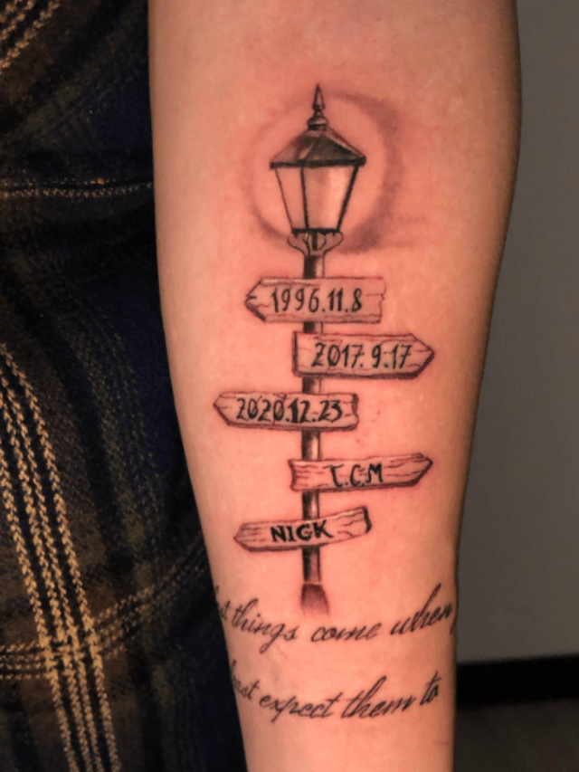 30 Street Sign Tattoo Ideas For Men  Navigational Designs  Street signs  Tattoos Hand tattoos