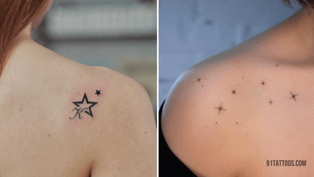 40+ Best Star Tattoos on Shoulder for Women - September 2023