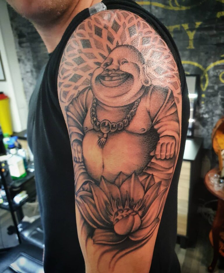 40+ Best Laughing Buddha Tattoo Ideas - October 2023