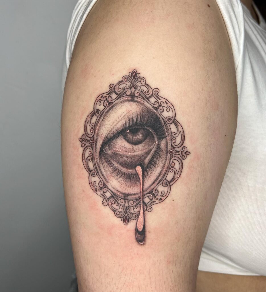 Handpoke Symbol Cosmic Eye Tattoo Design – Tattoos Wizard Designs