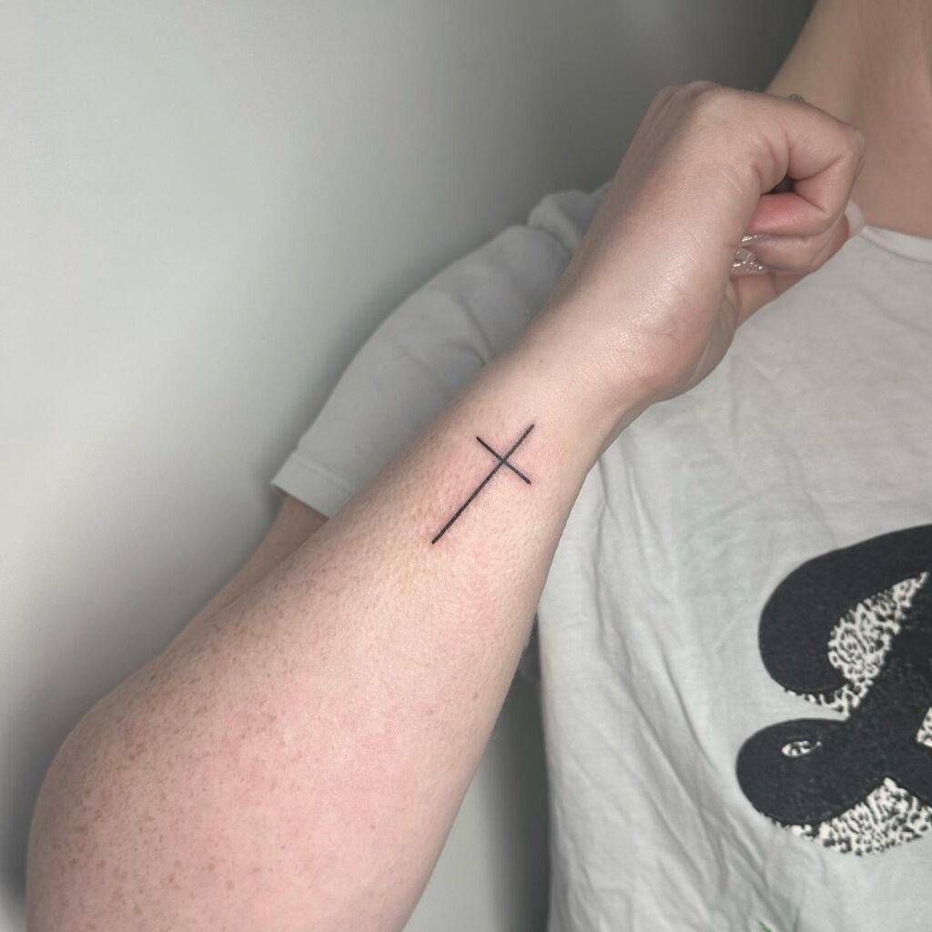 71 Stunning Great Cross Tattoos For Arms - Psycho Tats