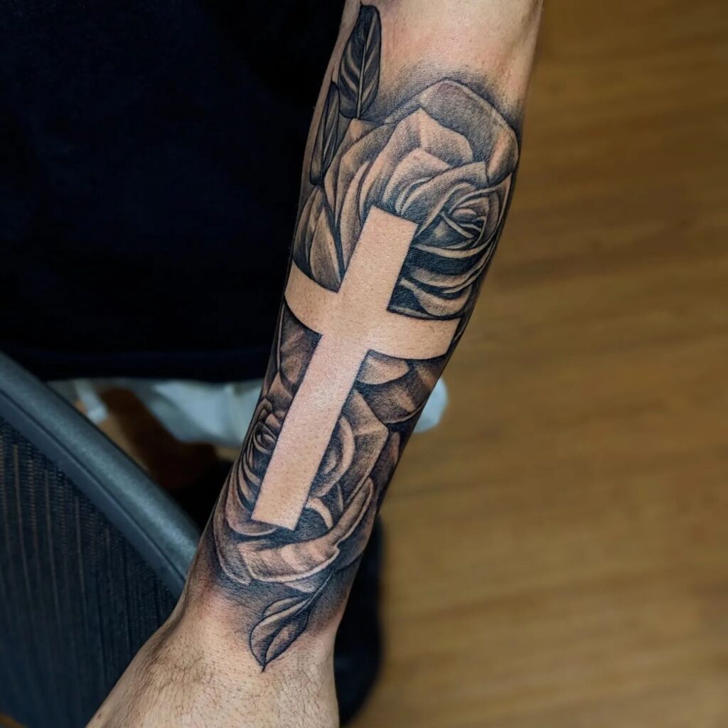 22 Amazing Forearm Cross Tattoo Ideas To Inspire You In 2023  Outsons