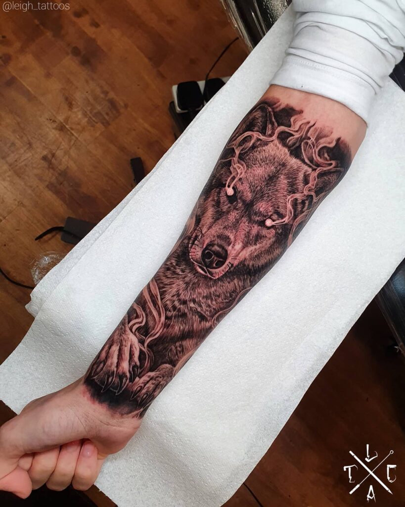 Wolf Tattoo Projects | Photos, videos, logos, illustrations and branding on  Behance