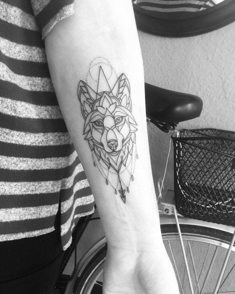 Howling Wolf Temporary Tattoo – Simply Inked