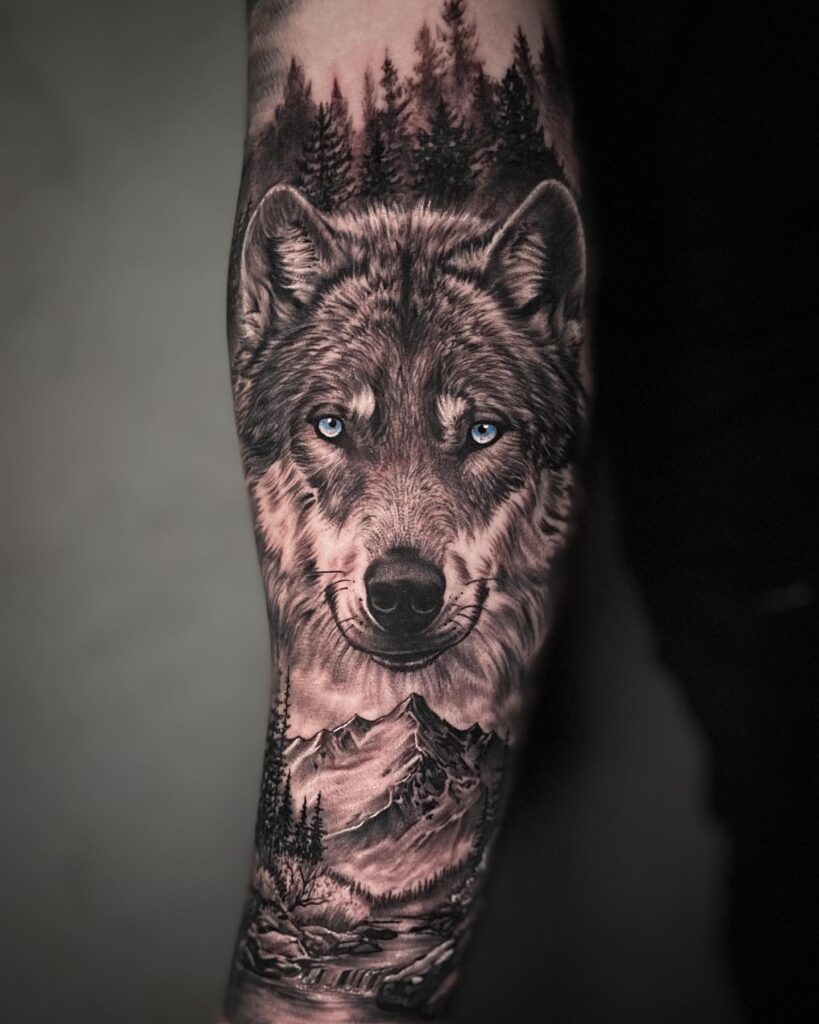 Origins of the Wolf Tattoo and 70 Charming Ideas Youll Love  InkMatch