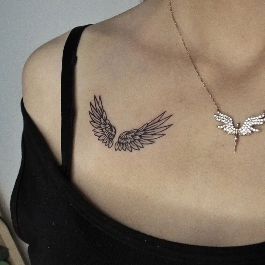 Top 35 Best Wing Tattoo Designs To Draw - Blurmark | Wing tattoo designs, Wings  tattoo, Wing tattoo