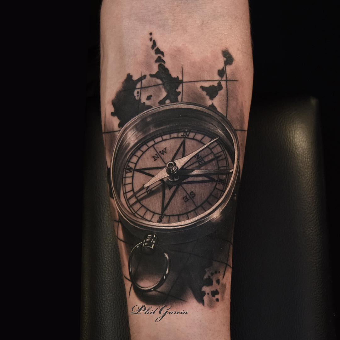 [Updated] 70+ Best Compass Tattoo Designs - August 2024