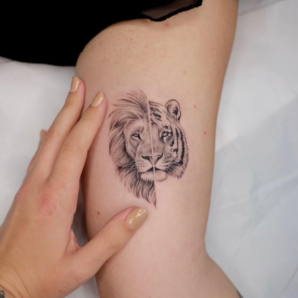 Lion armband band tattoo at morbi..... | By JACK TATTOO INKFacebook